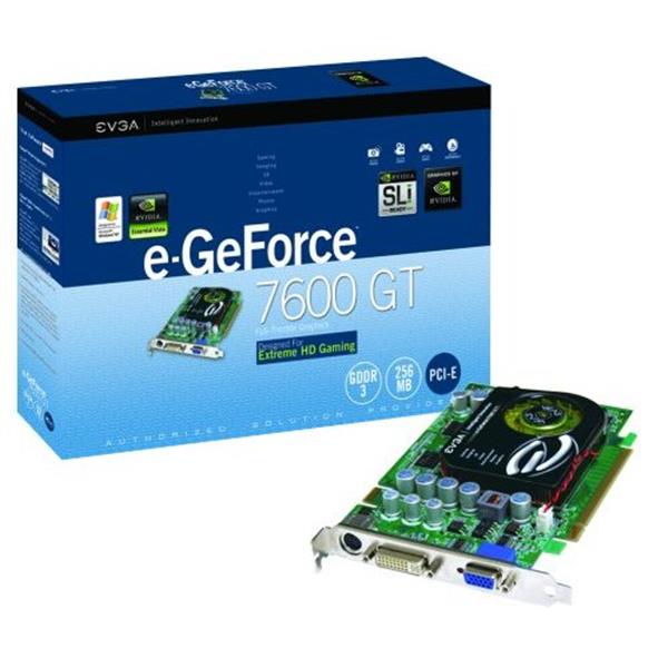 256-P2-N615-RX | EVGA GeForce 7600 GT 256MB 128-Bit GDDR3 PCI Express x16 SLI Support Video Graphics Card 256-P2-N615-RX | EVGA GeForce 7600 GT 256MB 128-Bit GDDR3 PCI Express x16 SLI Support Video Graphics Card