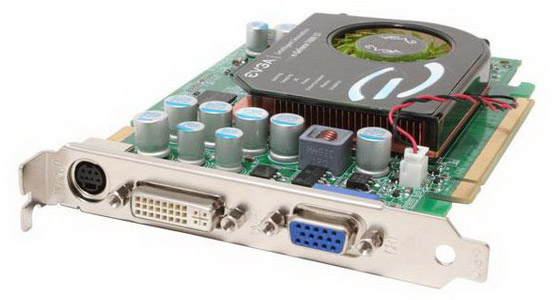 256-P2-N615-TX | EVGA GeForce 7600GT 256MB 128-Bit GDDR3 PCI Express x16 SLI Support HDTV/ S-Video Out/ D-Sub/ DVI Video Graphics Card