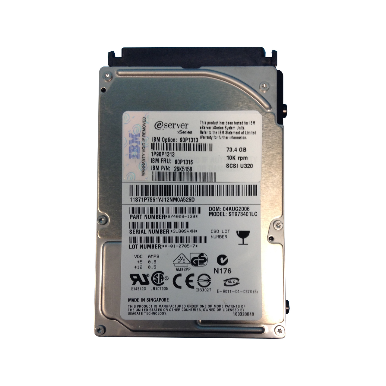 25K5158 | IBM 73GB 10000RPM SCSI 80-Pin 2.5-inch Hard Drive