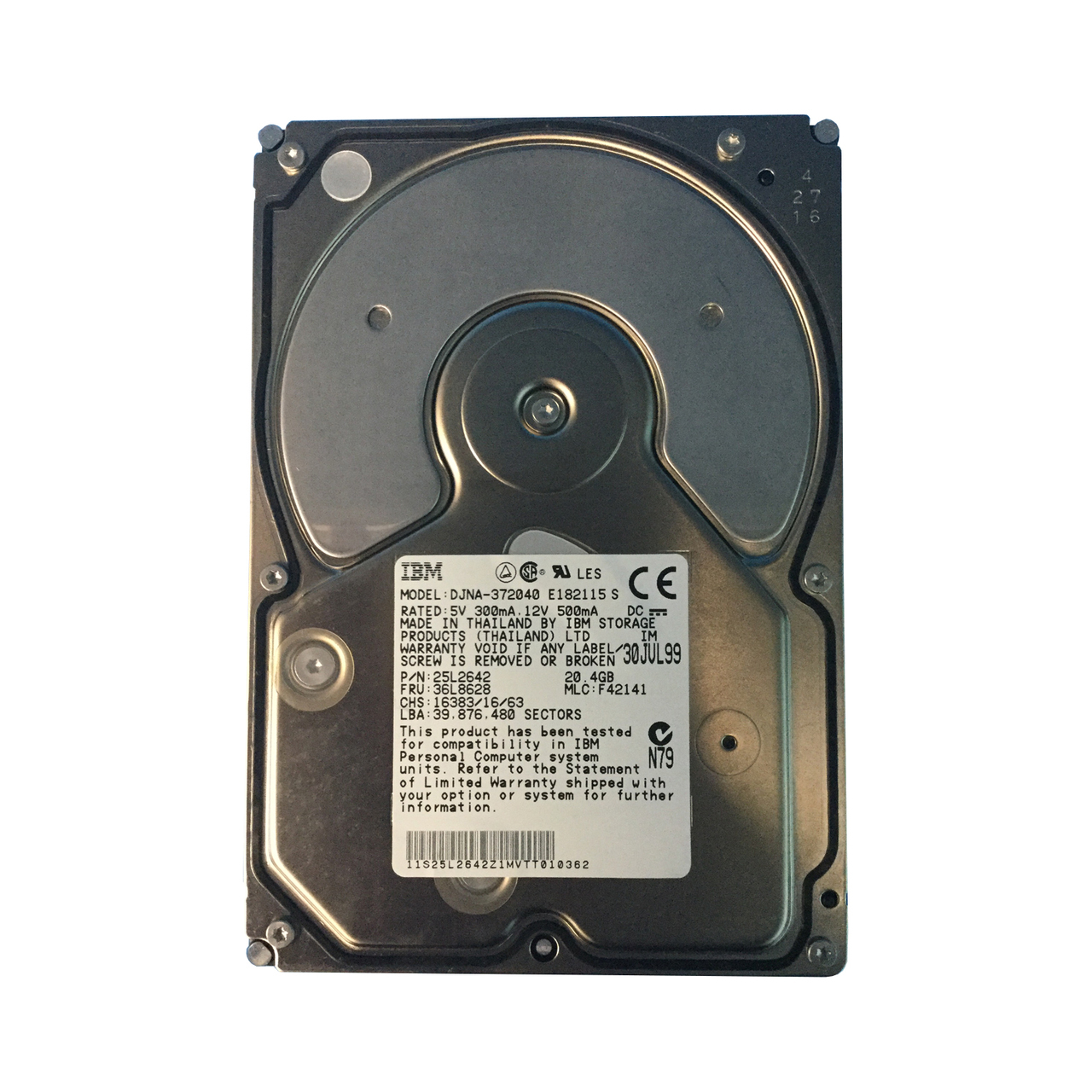 25L2642 | IBM 20GB 7200RPM IDE 3.5-inch Hard Drive