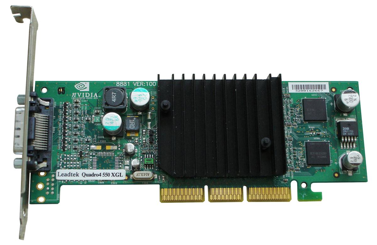 290648-B21 | HP Quadro4 550 XGL AGP 64MB Video Graphics Card