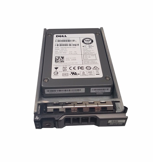 2XR0K | Dell SanDisk 200GB SAS 12Gb/s 2.5-inch MLC Enterprise Solid State Drive