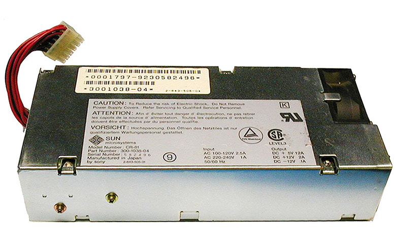 300-1038 | Sun 85-Watts Power Supply for SparcStation 2 300-1038 | Sun 85-Watts Power Supply for SparcStation 2