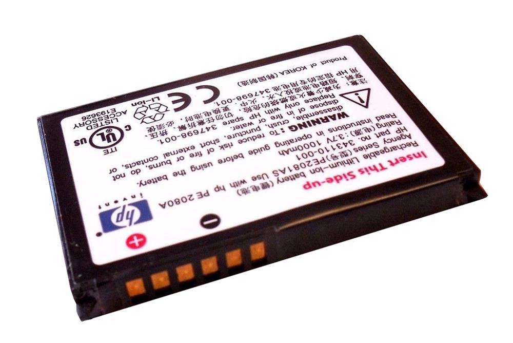 343110-001 | HP Li-ion (Hp) Battery Ipaq H4100 Series H4150 H4155 1000mah 3.7v Handheld Pocket Pda