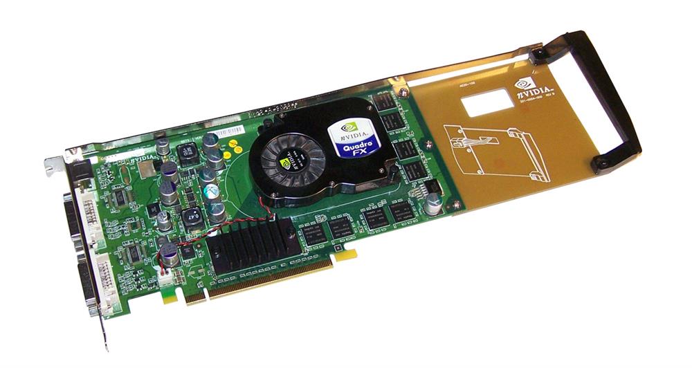 366495-001 | HP Nvidia Quadro FX1300 PCI-Express x16 128MB DDR Memory 256-Bit Dual DVI-I 1xMini-D Connectors 3D Video Graphics Card