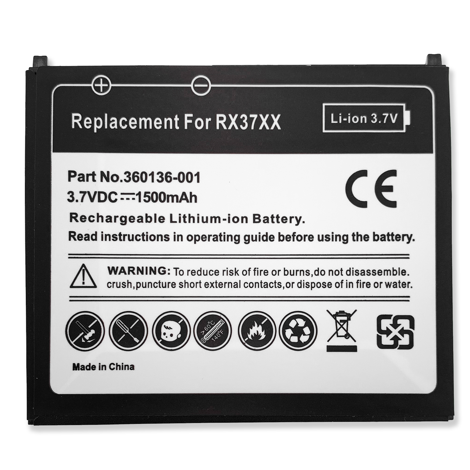 367195-001 | Compaq Ipaq Li-ion Battery for Ipaq Hx2000 Pocket Pc