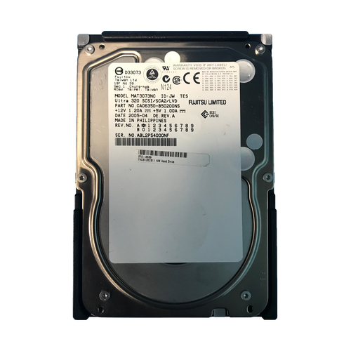 370-6689 | Sun 73GB 10000RPM SCSI 3.5-inch 80-Pin Hard Drive