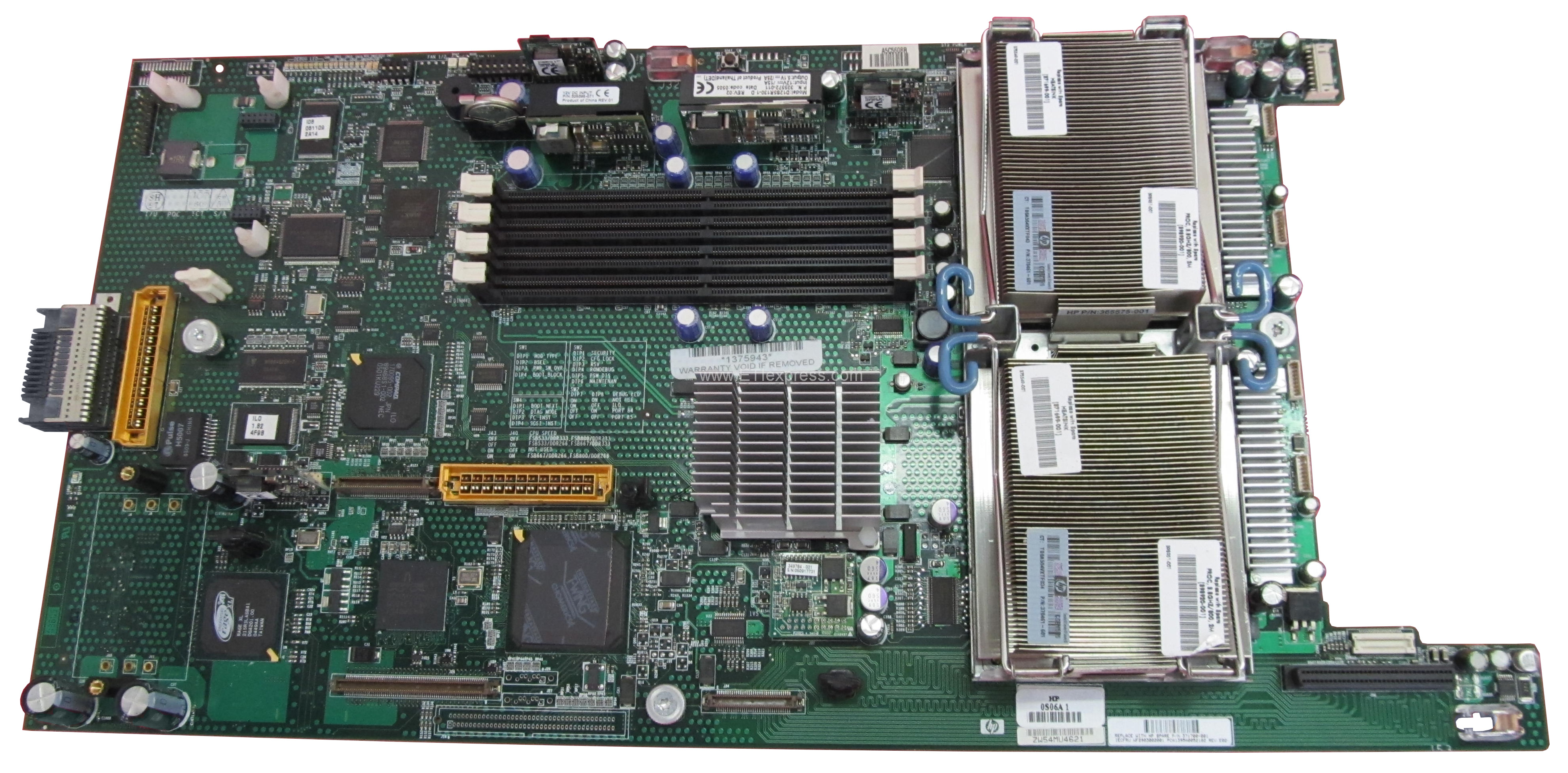371700-001 | HP System Board (Motherboard) for HP ProLiant BL20p G3 Server