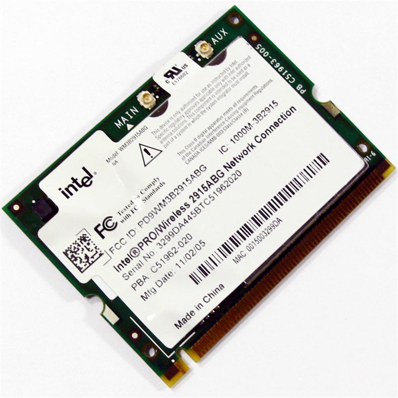 373900-001 | HP 2915ABG Mini PCI 802.11a/b/g Wireless LAN (WLAN) Network Interface Card for HP NC4000/TC4000