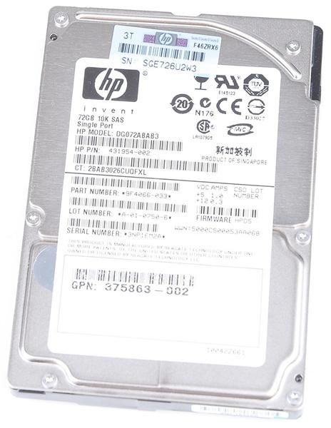 375863-002 | HP 73GB 10000RPM SAS Gbps 2.5 8MB Cache Hot Swap Hard Drive