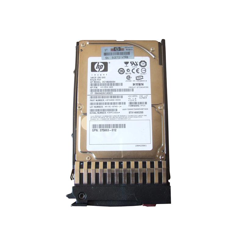 375863R-012 | HP 146GB 10000RPM SAS 3GB/s Hot-Pluggable Single Port 2.5-inch Hard Drive
