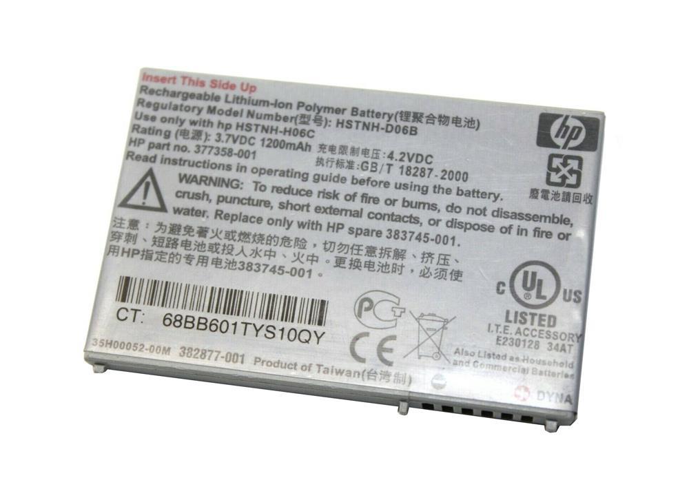 383745-001 | HP Hw6515 1200 Mah Li-ion Smart Battery