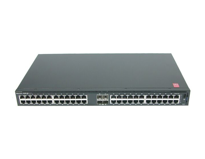 386WH | Dell Networking N1148T 48-Port 48 x 10/100/1000 + 4 x 10 Gigabit SFP+ Optical Fiber Layer 2 1U Rack-Mountable Ethernet Switch