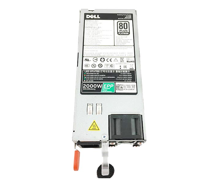 39K3H | Dell 2000-Watts Hot-pluggable 80 Plus Platinum Power Supply for PowerEdge FX2 / C4130