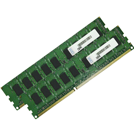 39M5812 | IBM 4GB (2X2GB) 400MHz PC2-3200 CL3 ECC Registered Dual Rank DDR2 SDRAM 240-Pin DIMM Kit Memory for Server