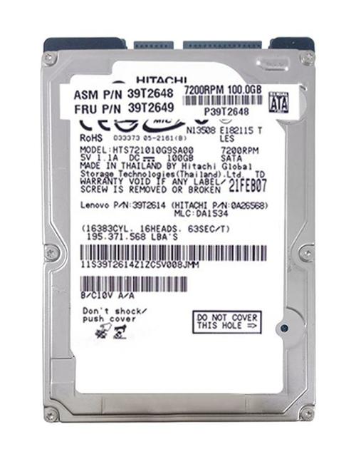 39T2649 | IBM 100GB 7200RPM SATA 2.5-inch Hard Drive
