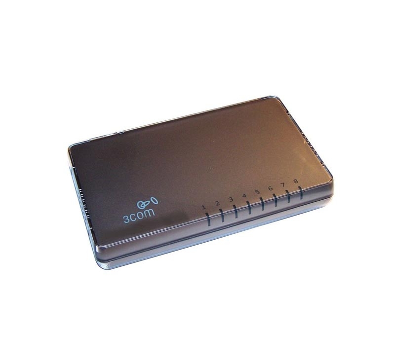 3CGSU08 | 3Com Gigabit Ethernet Switch 8 x 10/100/1000Base-T LAN