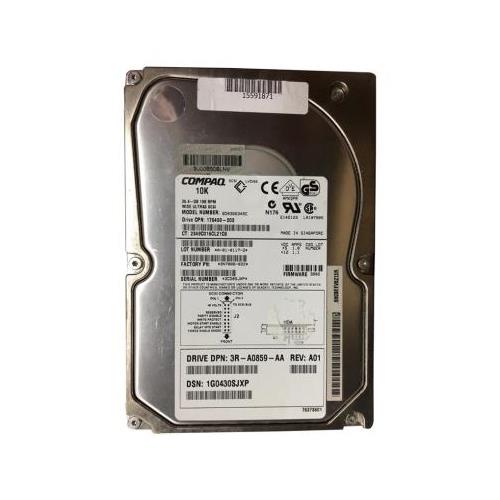 3R-A0919-AA | HP 36GB 10000RPM Ultra 160 SCSI 3.5 16MB Cache Hot Swap Hard Drive