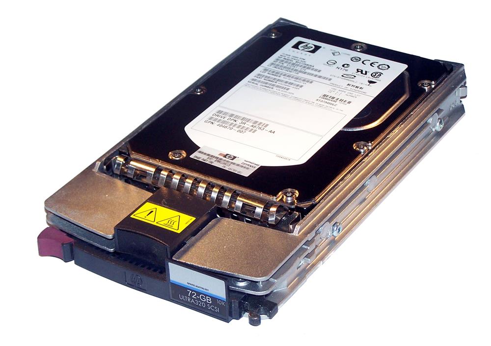 404709R-001 | HP 72.8GB 10000RPM Ultra-320 SCSI Hot-Pluggable LVD 80-Pin 3.5-inch Hard Drive