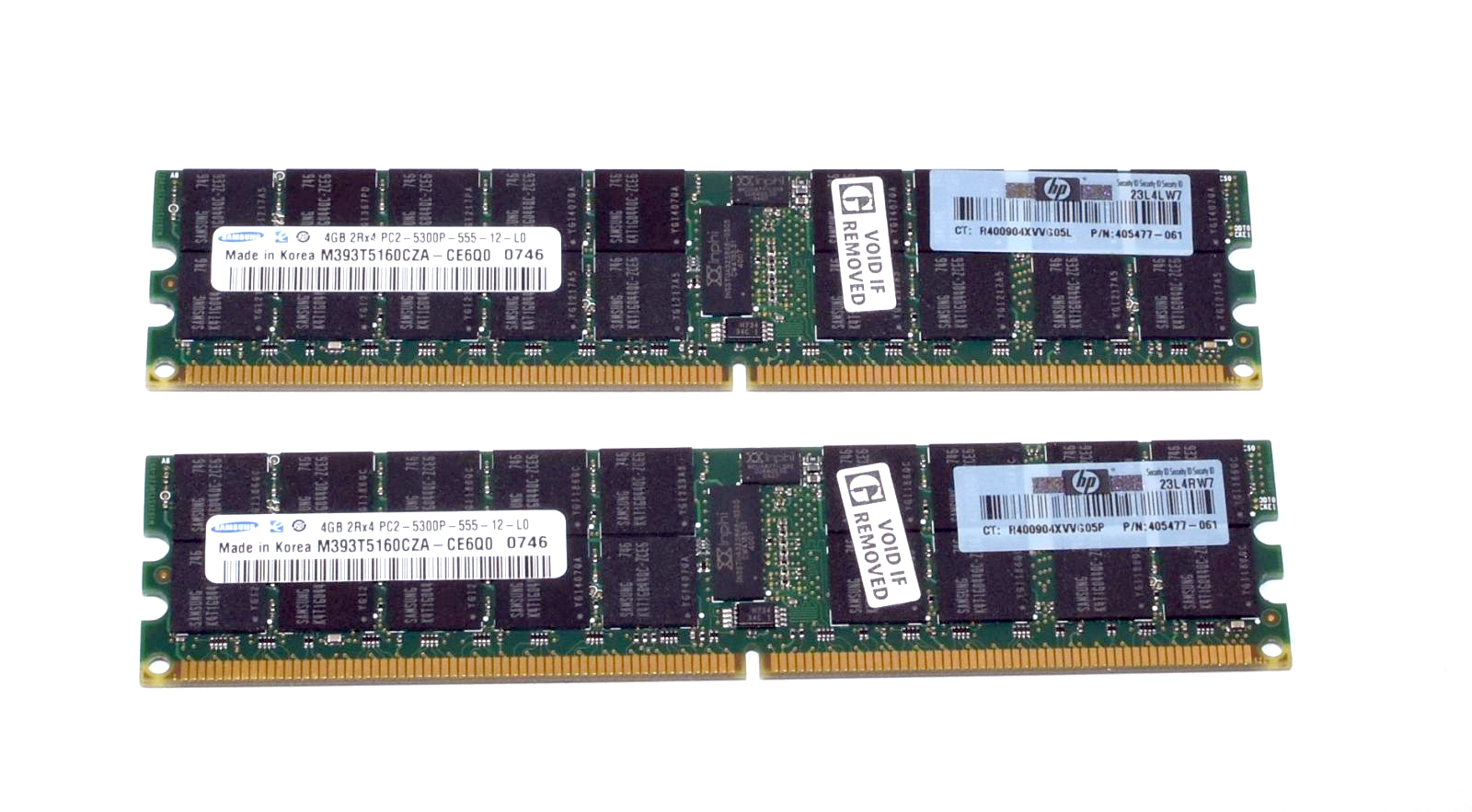 408854-S21 | HP 8GB (2X4GB) 667MHz PC2-5300 ECC Registered DDR2 SDRAM DIMM Memory Kit for ProLiant Server DL185 G5 BL260C G5 DL785 G5