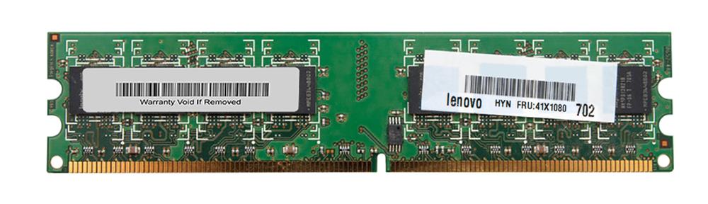 41X1080 | Lenovo 1GB DDR2-800MHz PC2-6400 ECC Registered CL6 240-Pin DIMM 1.8V Memory Module