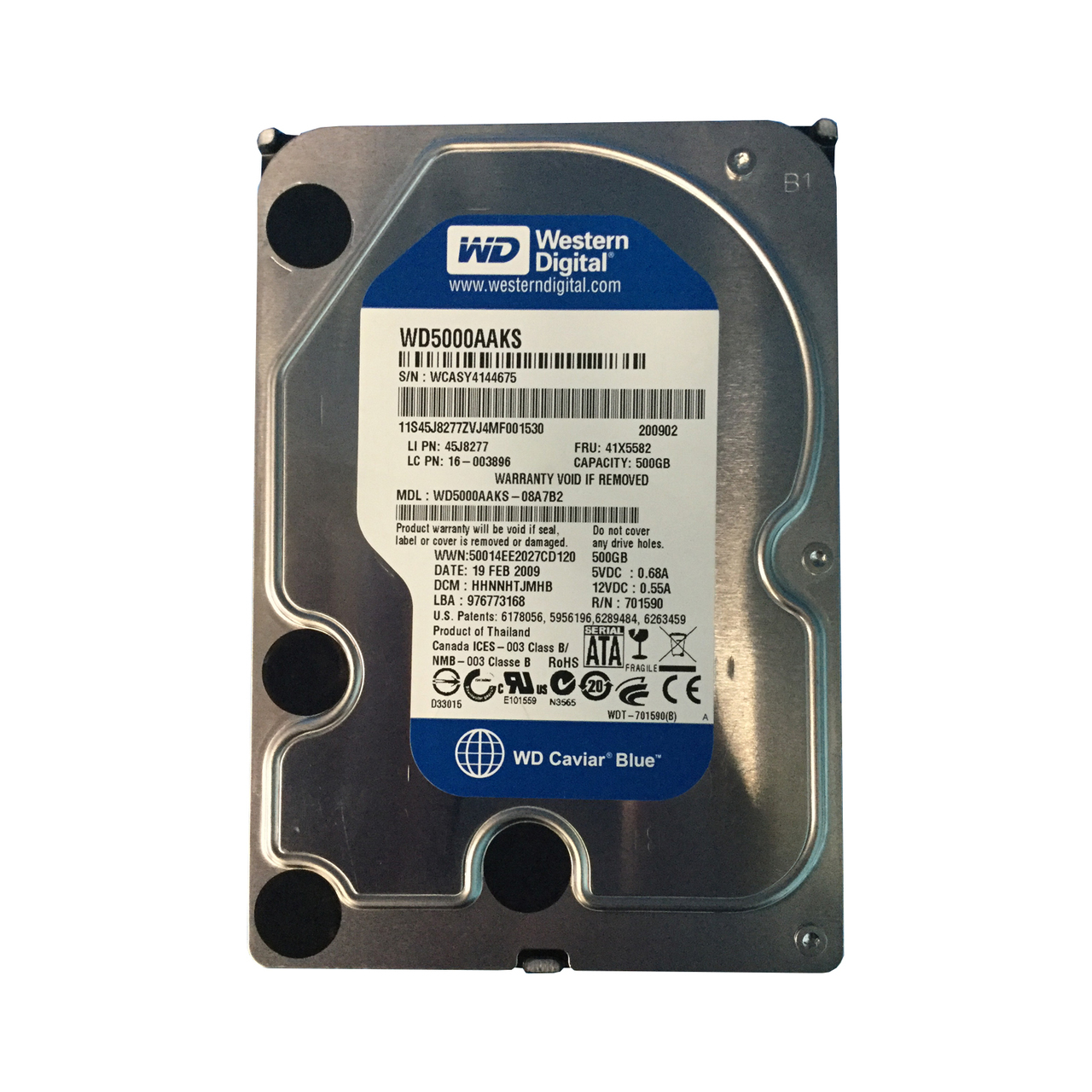 41X5582 | IBM 500GB 7200RPM SATA 3Gb/s 3.5-inch Hard Drive