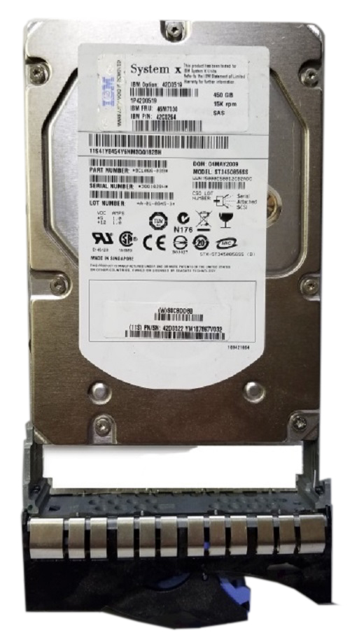 42D0519 | IBM 450GB 15000RPM SAS 3Gb/s LFF Hard Drive