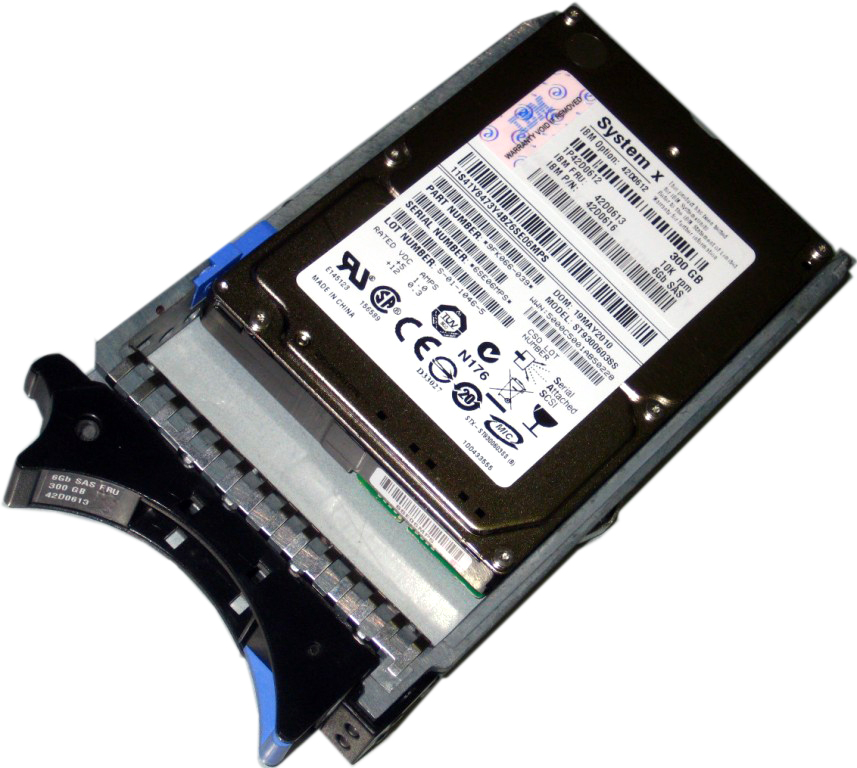 42D0612 | IBM 300GB 10000RPM SAS 6Gb/s 2.5-inch SFF Hot-pluggable Hard Drive with Tray