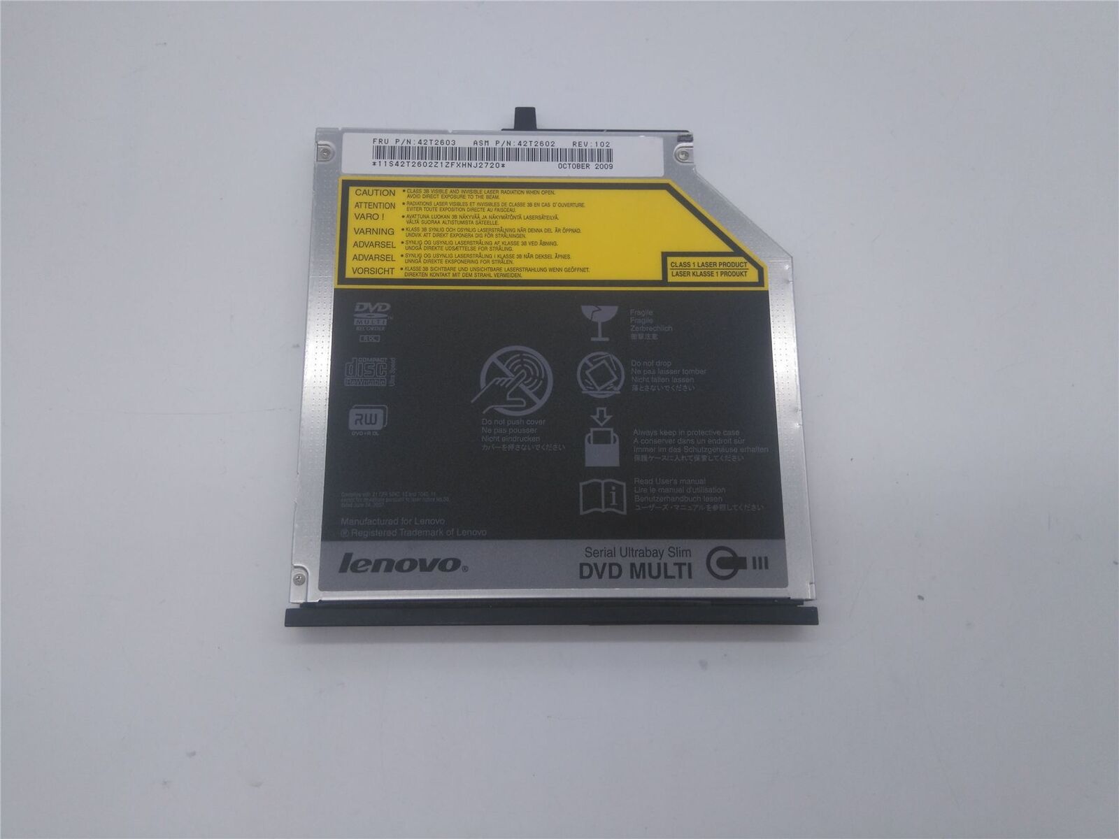 42T2603 | Lenovo 8X Multiburner UltraBay Slim-line 12.7MM DVDÂ¤RW Drive for ThinkPad
