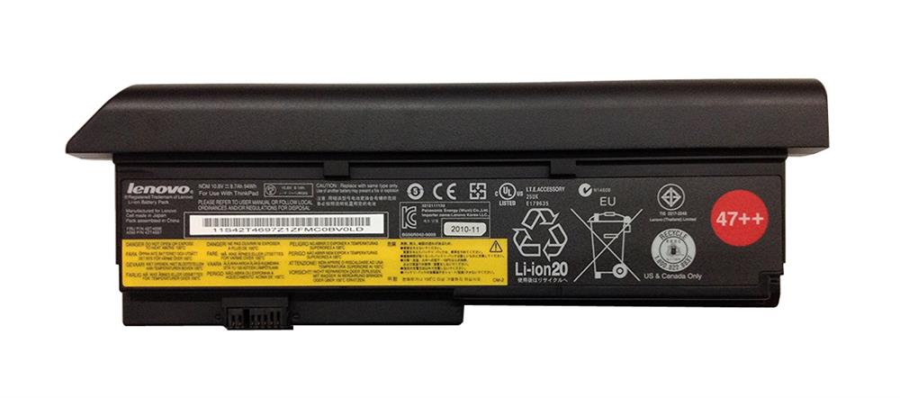 42T4694 | Lenovo 42t4694 47++ (9 cell) battery for thinkpad x200 x200s x201 x201i x201s series