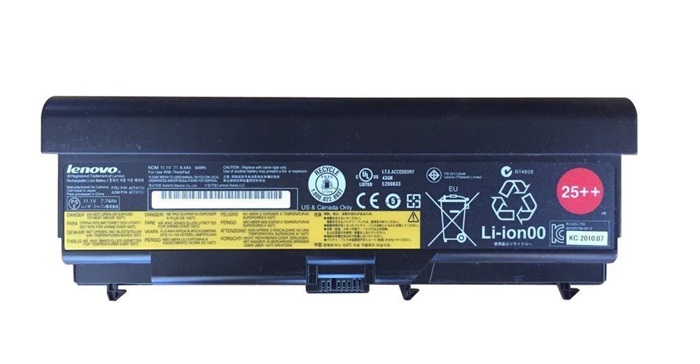 42T4734 | Lenovo 4400mAh 6-Cell Li-Ion Battery for ThinkPad EDGE 14 EDGE 15 L410 L412 L510 L512 SL410 SL510 T410 T410i T510 T510i W510