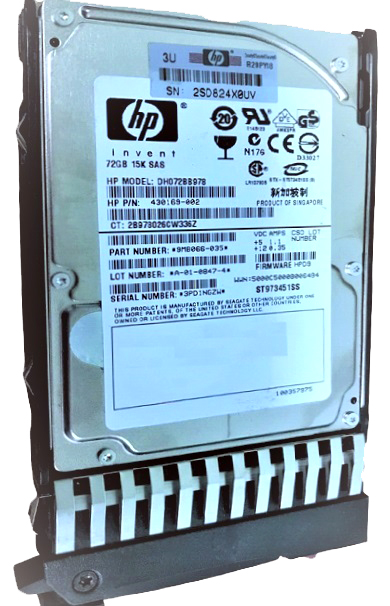 430169-002 | HPE 72GB 15000RPM SAS 3Gb/s SFF DP Hard Drive