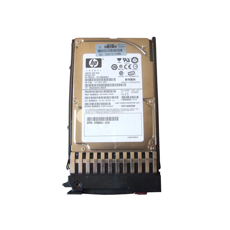 431958B21P | HP 146GB 10000RPM SAS 3GB/s Hot-Pluggable Single Port 2.5-inch Hard Drive