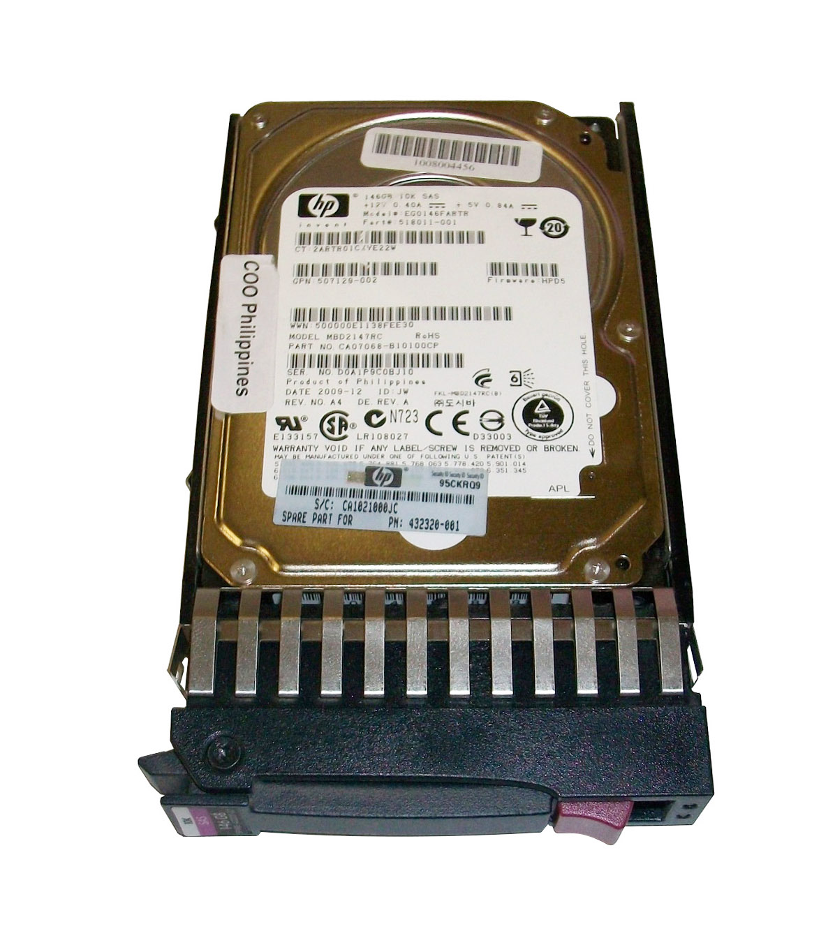432320-002 | HP 146GB 10000RPM SAS 3GB/s Hot-Pluggable Dual Port 2.5-inch Hard Drive