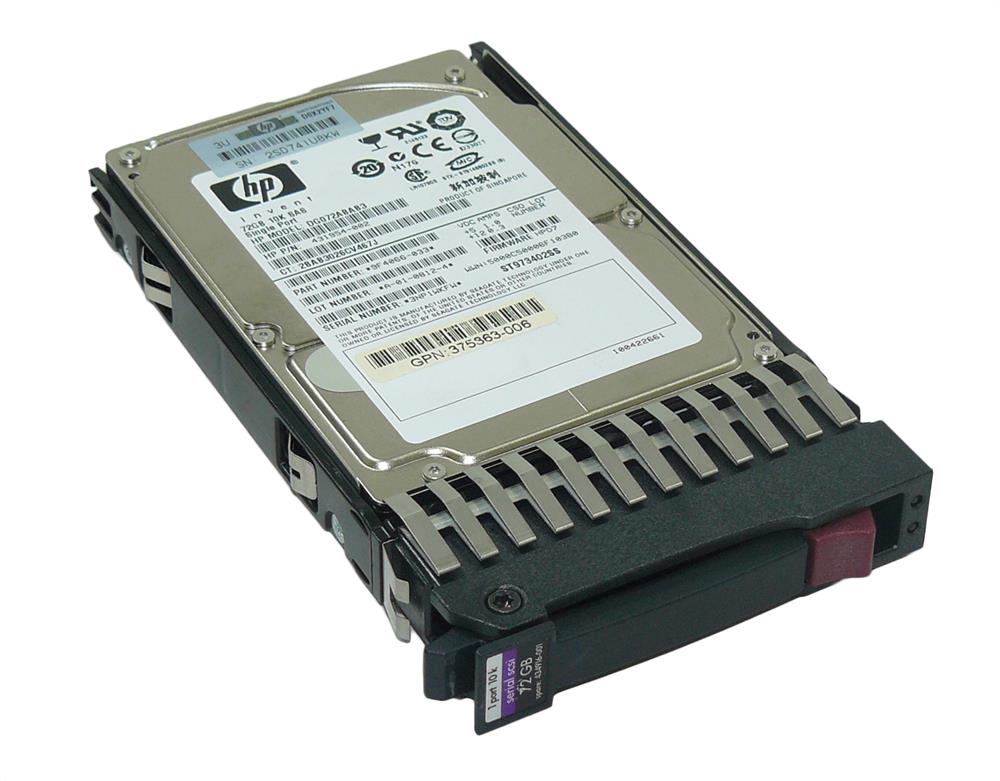 434916R-001 | HP 73GB 10000RPM SAS 3GB/s Hot-Pluggable Single Port 2.5-inch Hard Drive