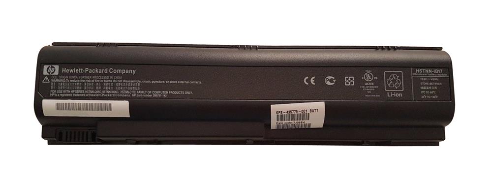 435779-001 | HP Notebook Battery 4000 mAh Lithium Ion (Li-Ion) 10.8 V DC