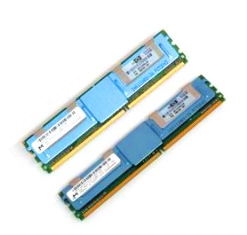 452265-B21 | HP 8GB (2X4GB) 667MHz PC2-5300 CL5 Dual Rank Fully Buffered DDR2 SDRAM DIMM Memory Kit for ProLiant Server DL360 DL380 ML370 G5