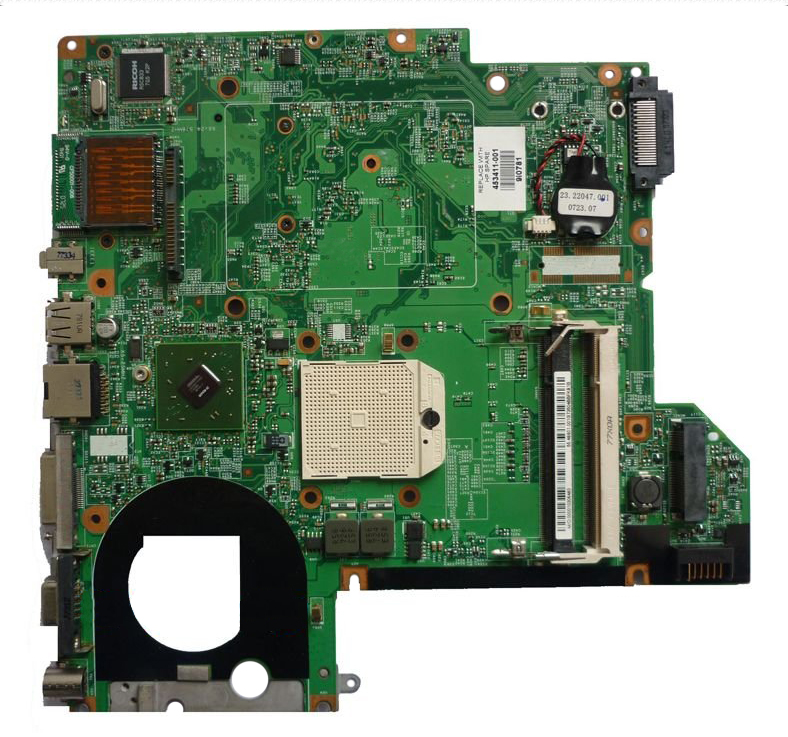 453411-001 | HP System Board (motherboard) for HP DV2000 Series Laptops