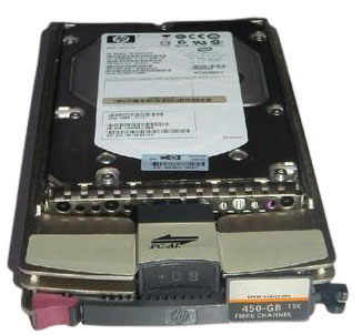 454415-001 | HPE 450GB 15000RPM Fibre Channel 3.5-inch Dual Port Hard Drive with Tray for EVA 4000/6000/8000