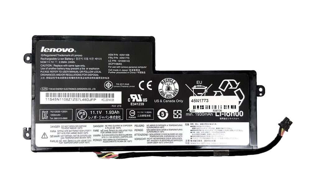 45N1773 | Lenovo 3 Cell 23Wh 2600mAh Lithium Polymer Battery