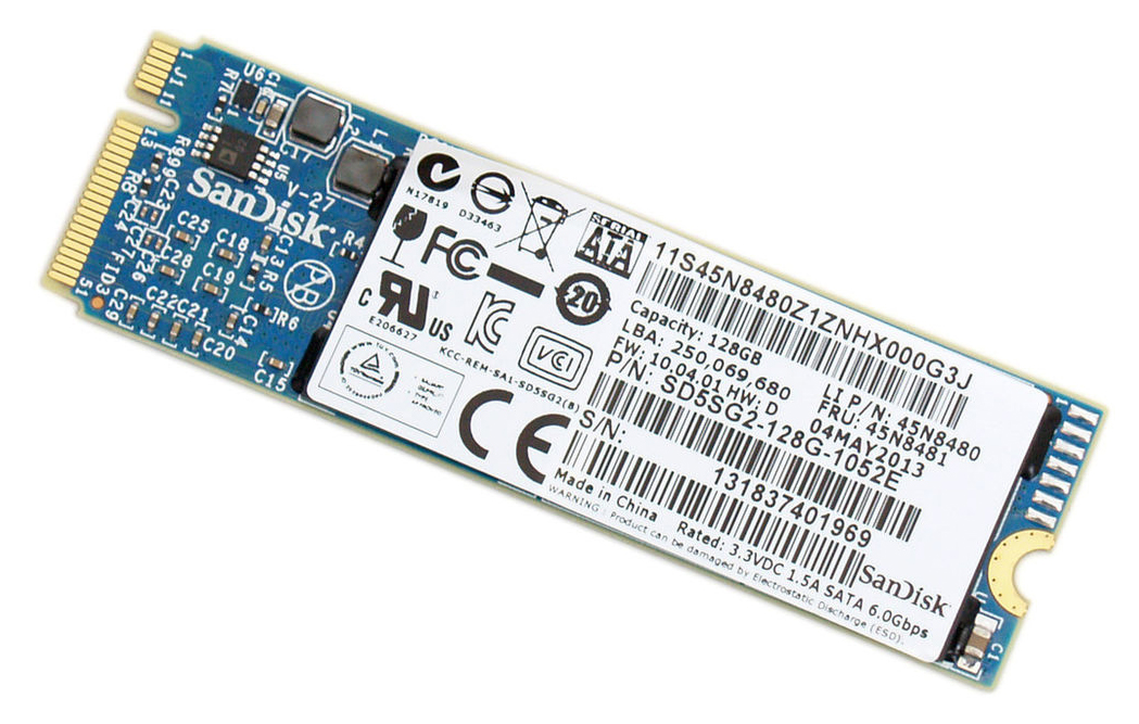 45N8480 | IBM SanDisk 128GB Mini-PCIe Solid State Drive
