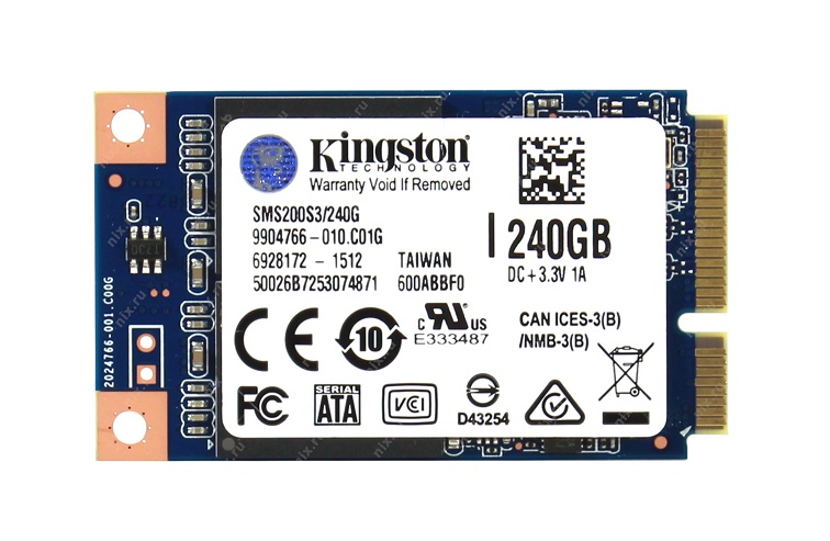 SMS200S3/240G | Kingston SSDNow mS200 240GB mSATA 6Gb/s 2-inch Solid State Drive for Notebooks Tablets and Ultrabooks