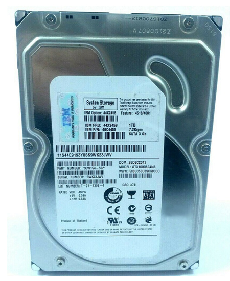 46C4455 | IBM 1TB 7200RPM SATA 3Gb/s 3.5-inch Hot-pluggable Hard Drive for System Storage DS4000 EXP810, DS4700