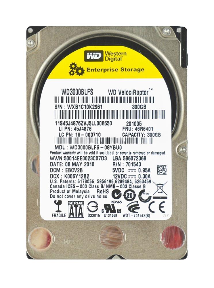 46R6401 | IBM 300GB 10000RPM SATA 3 Gbps 2.5 16MB Cache Hard Drive