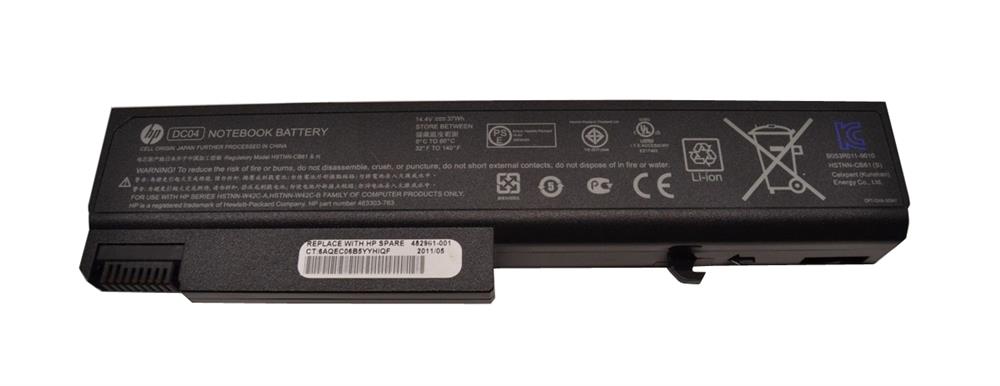 482961-001 | HP Battery (primary) 4-cell Lithium-ion (li-ion) 37wh