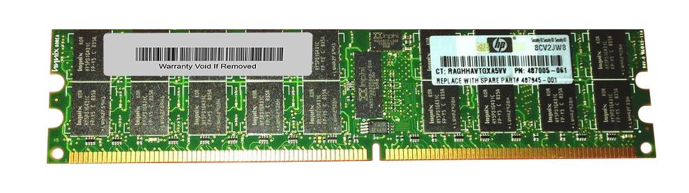 487945-001 | HP 487945-001 4gb (1x4gb) 667mhz pc2-5300 ecc registered lp ddr2 sdram dimm genuine hp memory module