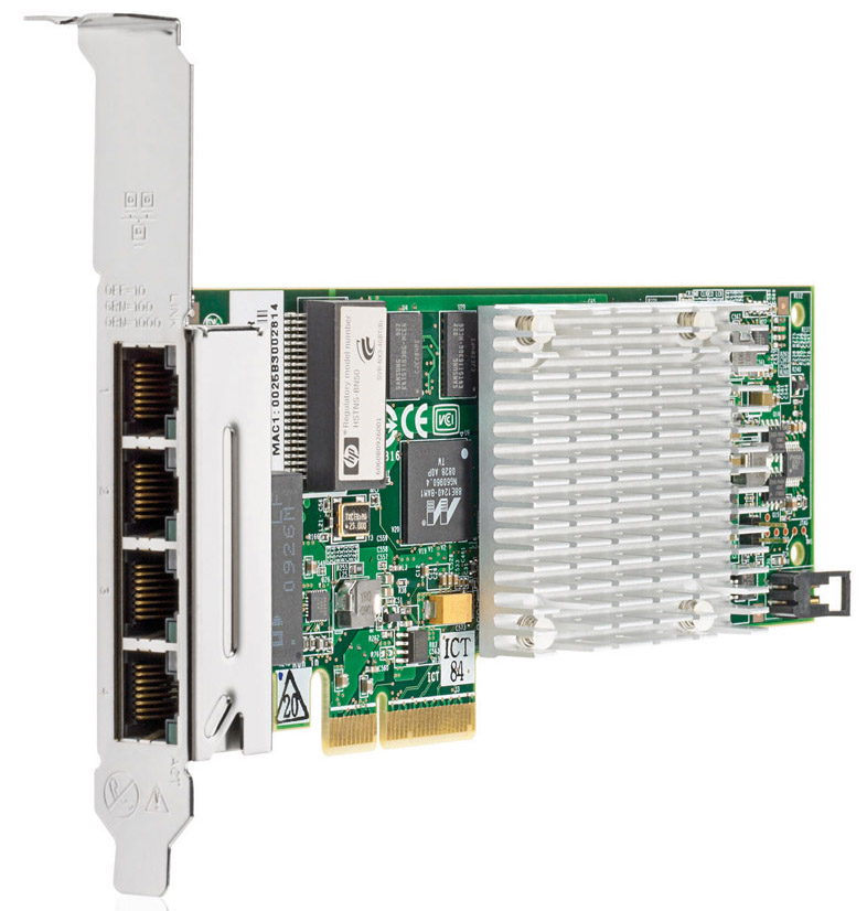 491176-001 | HP NC375T Quad Port PCI Express Gigabit Ethernet Server Adapter