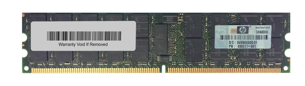 499277-061 | HP 4GB DDR2 Registered ECC PC2-6400 800Mhz 2Rx4 Memory