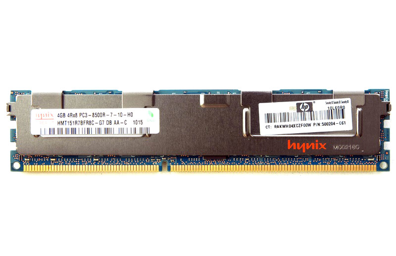 500204-061 | HP 4GB PC3-8500R 4RX8 Memory Module (1X4GB)