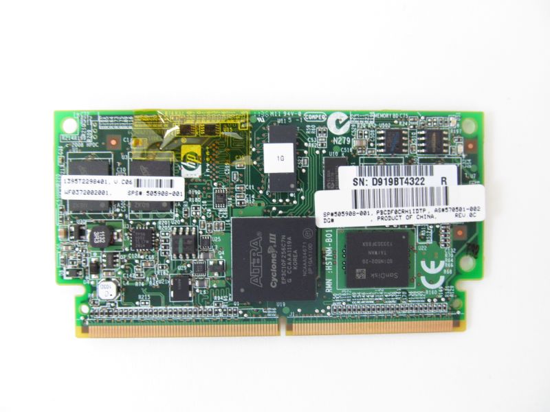 505908-001 | HP 1GB Flash Backed Write Cache for Smart Array P410I Controller